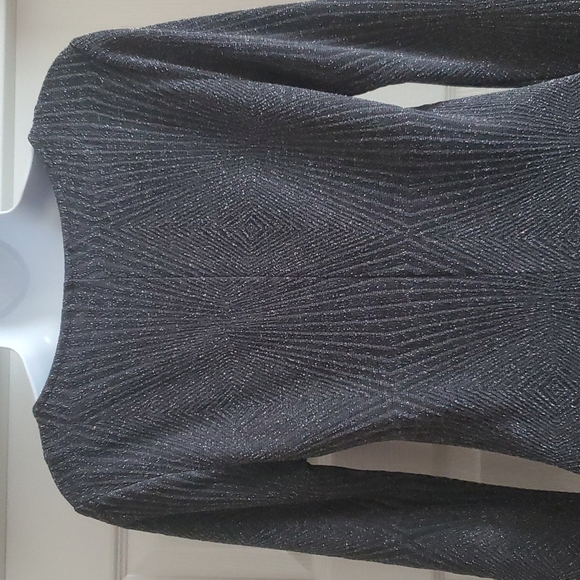 4/$30 Trixxi Black 3/4 Sleeve gray sparkle dress size medium.    ** - Picture 8 of 14